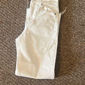 H&M Women's Cream Straight Leg Jeans
